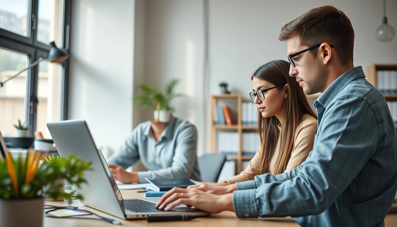 Student developing practical and academic skills